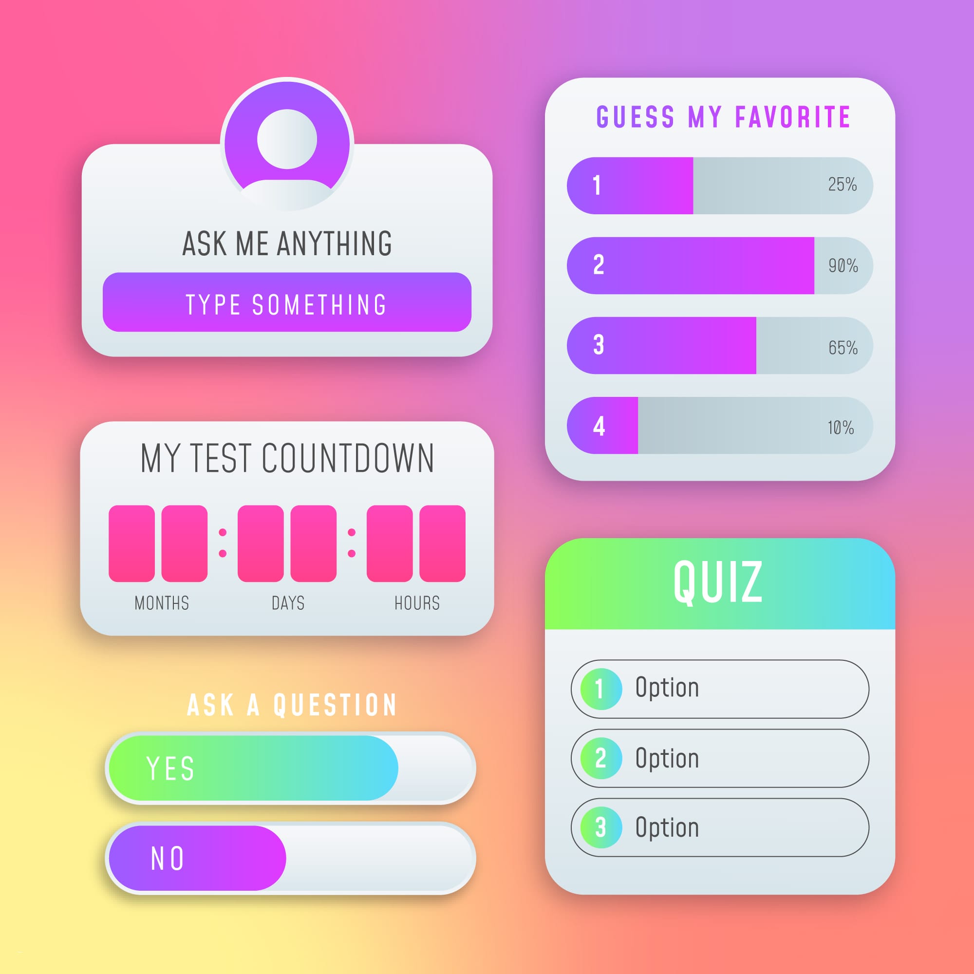 Image of polls on social media